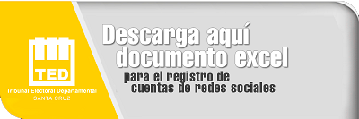Formulario Registro RRSS EXCEL - Elecciones 2021