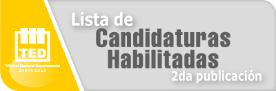 Lista de Candidaturas Habilitadas 2da publicación