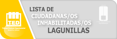 Lista ciudadanas y ciudadanos inhabilitados Lagunillas